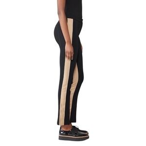 Derek Lam Women's Size M‎ Tuxedo Stripe Trouser Pants Black Cream Office Career